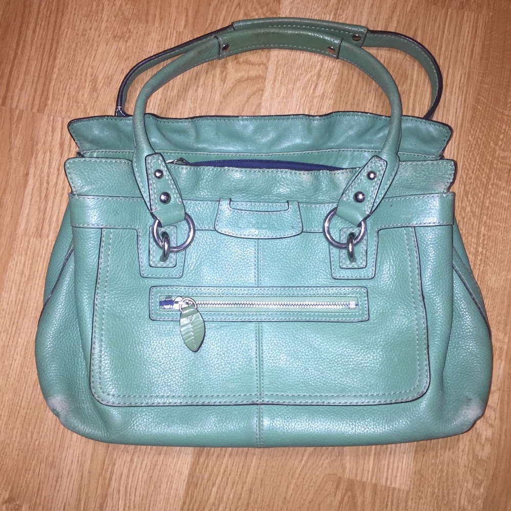 COACH Green Leather Handbag
